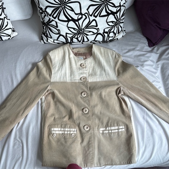 Trachten-mad’l Authentic Suede & Linen Jacket | Size L | Made in 🇩🇪 | Paid 500 - Picture 2 of 16